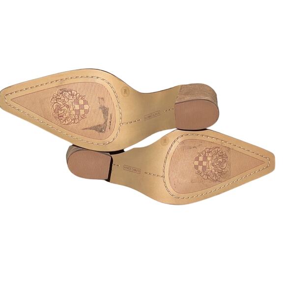 NWOB Vince Camuto Delsimba Snakeskin Print Ankle Booties Size 5 Block Heel - Picture 5 of 7